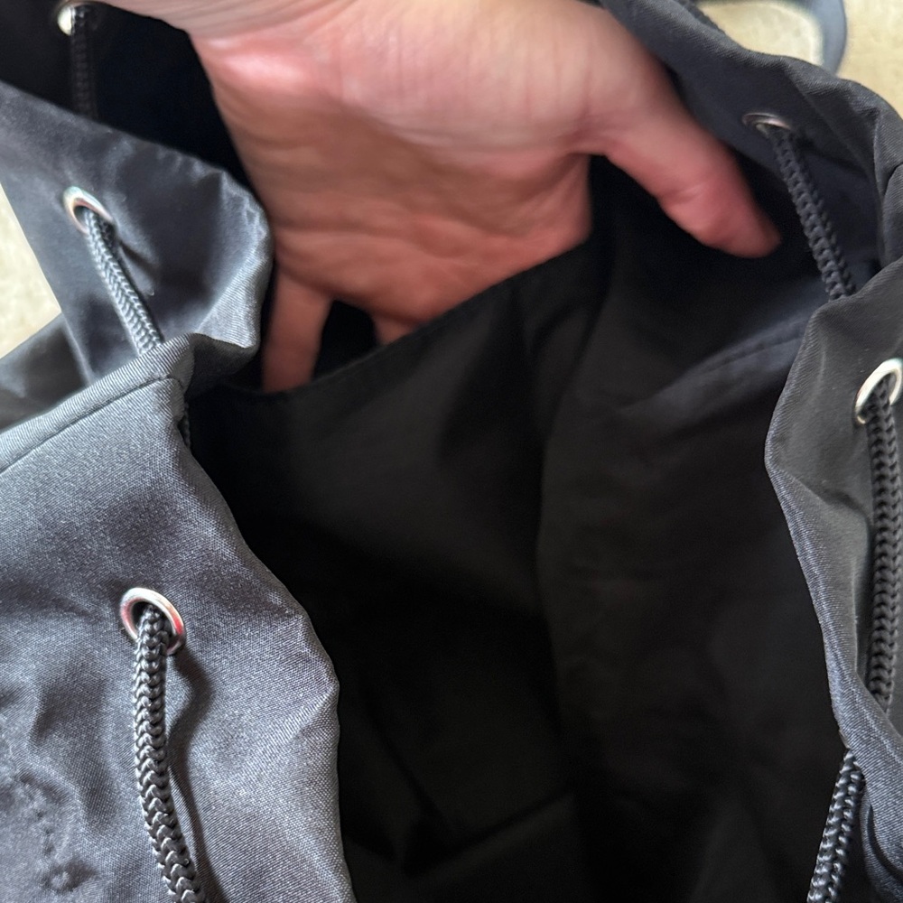 Prada Black Backpack with Red Stripe - Picture 3 of 5